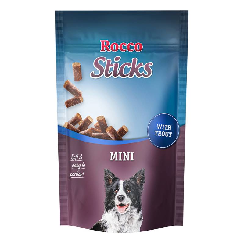 Rocco Sticks Mini 100 g / Sparpaket % - mit Forelle 3 x 100 von Rocco