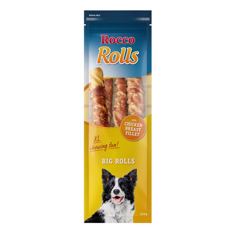 Rocco XL-Kaurolle Big Rolls 315 g / Sparpaket %  - mit Hühnerbrustfilet 1 x 315 g von Rocco