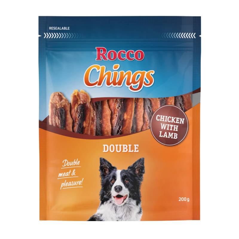 Sparpaket Rocco Chings Double 200 g / Sparpaket % - Huhn & Lamm 4 x 200 g von Rocco