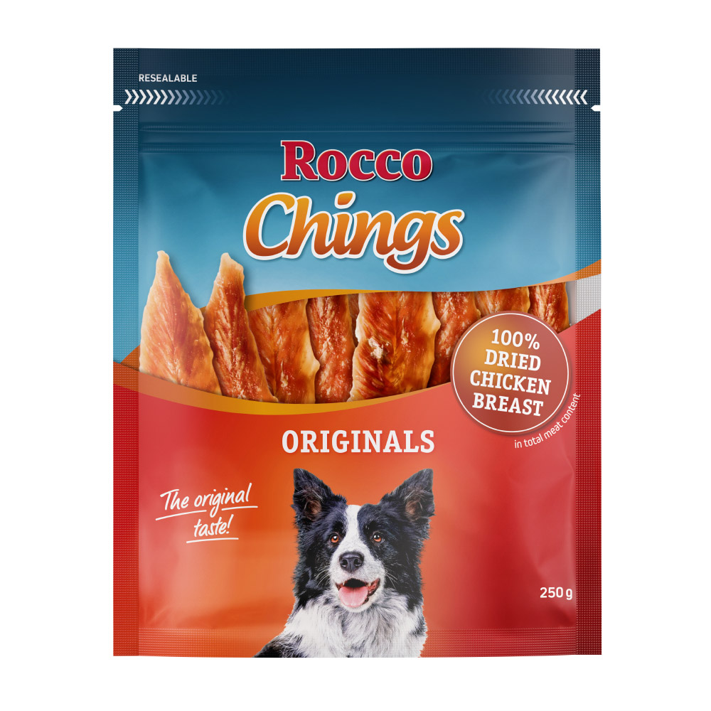 Rocco Chings Originals - Sparpaket - Hühnerbrust getrocknet 12 x 250g von Rocco