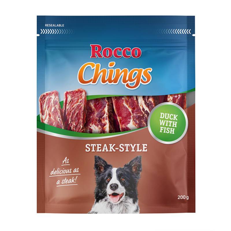 Rocco Chings Steak Style 200 gr / Sparpaket % - Entenfleisch 12 x 200 g von Rocco