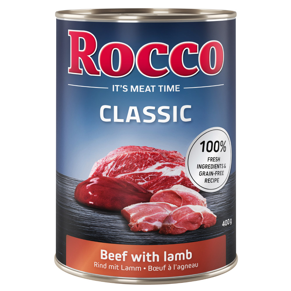 Sparpaket Rocco Classic 24 x 400 g - Rind mit Lamm von Rocco