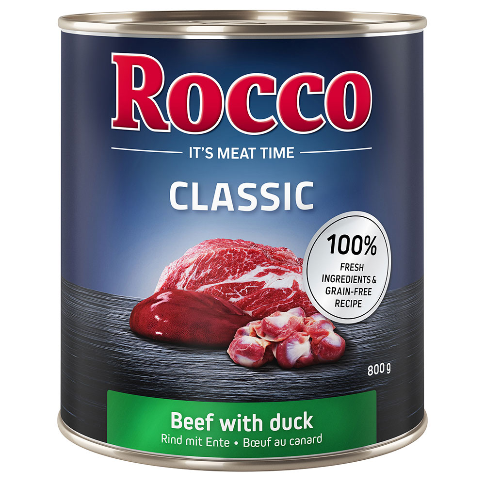 Sparpaket Rocco Classic 24 x 800 g zum Sonderpreis! - Rind mit Ente von Rocco