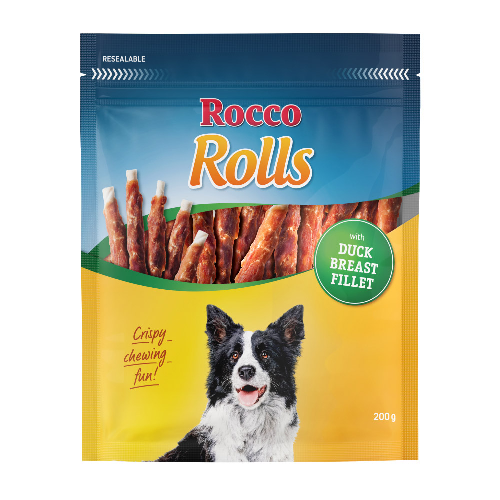 Rocco Rolls 200 g / Sparpaket % - mit Entenbrustfilet 12 x 200 g von Rocco