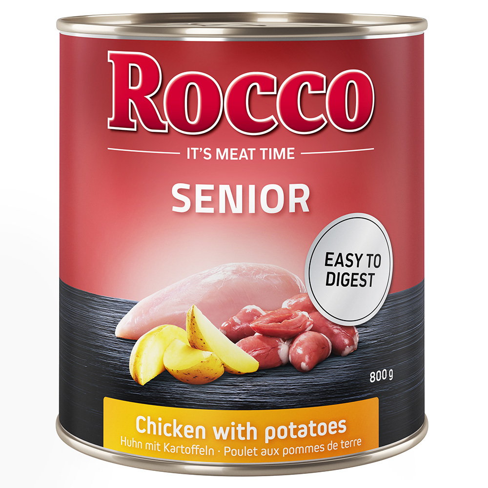 Top-Angebot Rocco Senior 24 x 800 g - Huhn mit Kartoffeln von Rocco