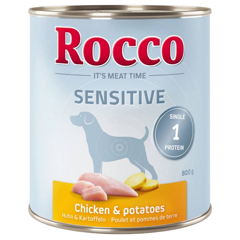 Sparpaket Rocco Sensitive 12 x 800 g - Huhn & Kartoffeln von Rocco