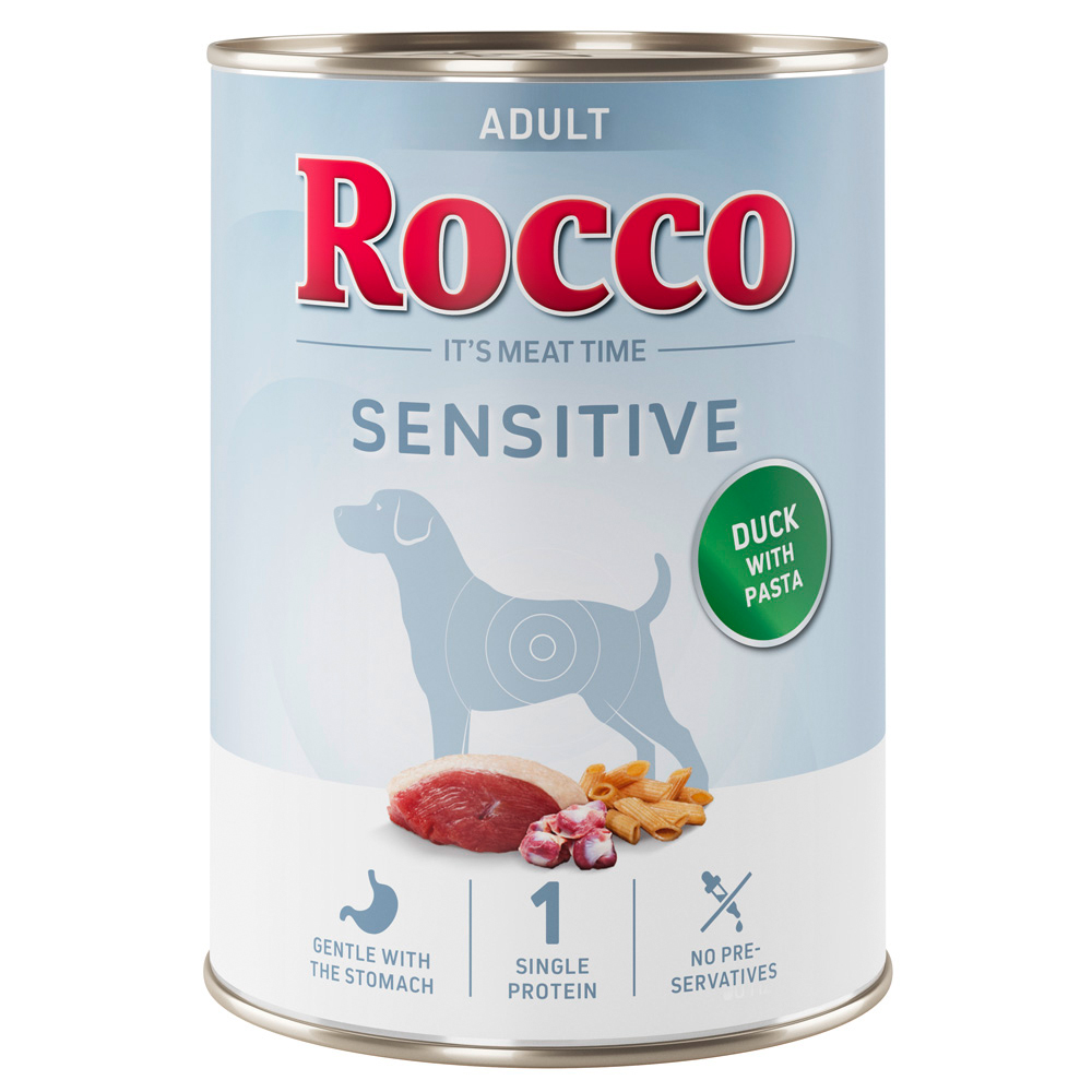 Sparpaket Rocco Sensitive 24 x 400 / 800 g Neue Rezeptur - 24 x 400 g: Ente mit Nudeln Sparpaket Rocco Sensitive 24 x 400 / 800 g Neue Rezeptur - 24 x 400 g: Ente mit Nudeln von Rocco