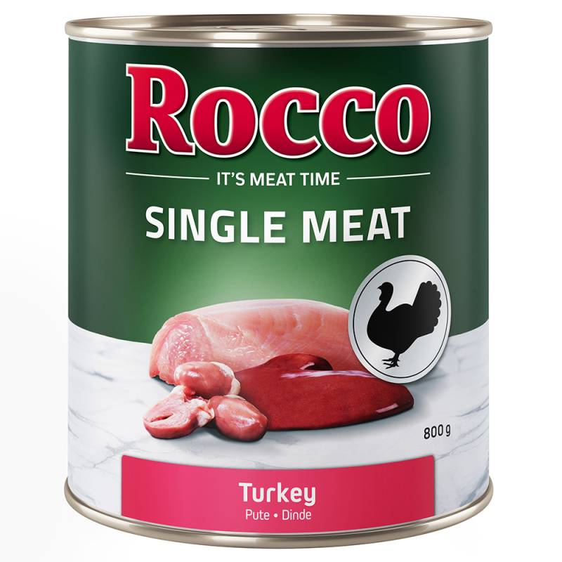 Top-Angebot Rocco Single Meat 24 x 400 g / 800 g 24 x 800 g: Pute von Rocco