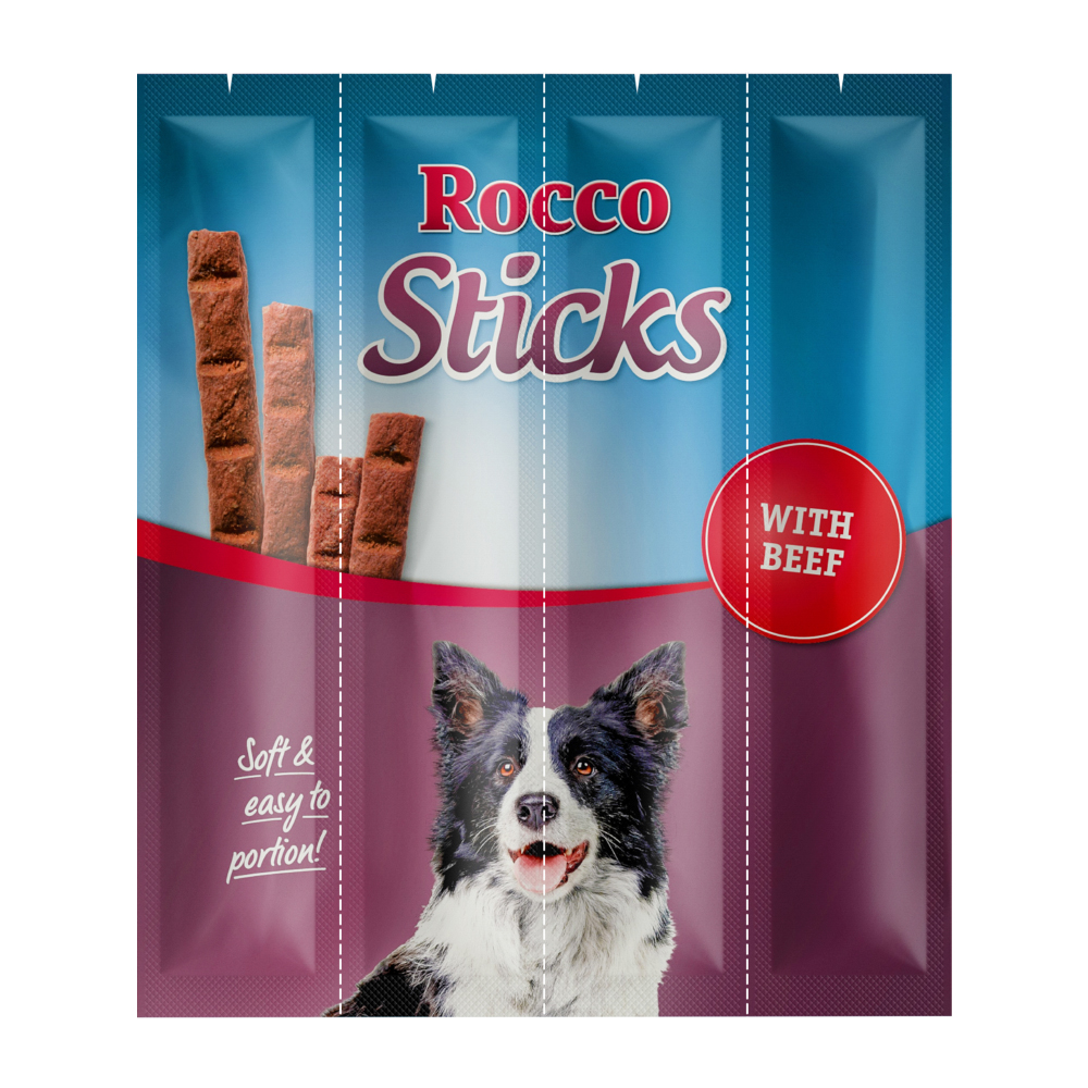 Sparpaket Rocco Sticks 120 g / Sparpaket % - Rind 3 x 12 Stück (360 g) von Rocco