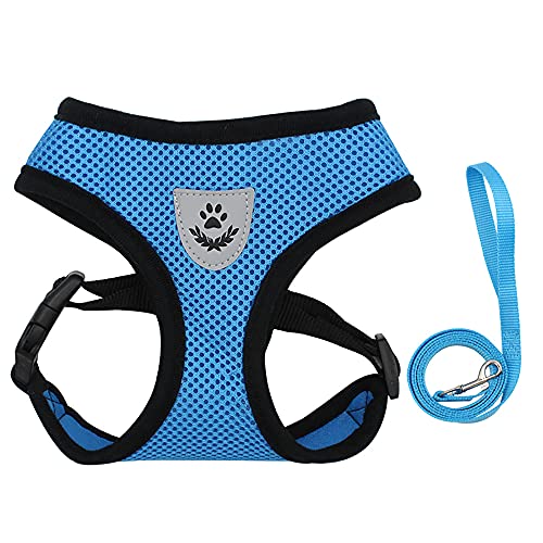 Atmungsaktive Mesh Hund Brust Gürtel Welpen Brust Reflektierende Haustier Leine Hund Leine Haustier Liefert (Blau) von Rocky Green