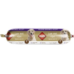 Rodi Worst Lamm & Reis für den Hund 18 x 400 g von Rodi