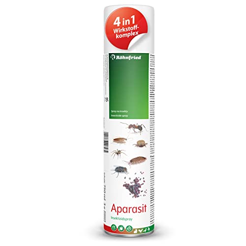 Röhnfried Aparasit Insektenspray (750 ml), Mittel gegen Milben, Wespen, Ameisen, Zecken, Spinnen, Fliegen & andere Insekten, Ungezieferspray für Hühner von Röhnfried