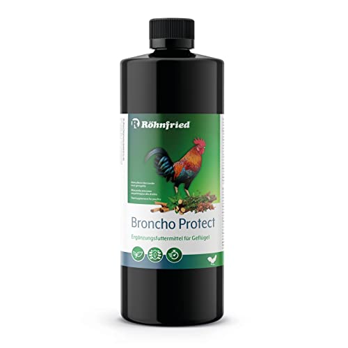 Röhnfried Broncho Protect 500 ml für Hühner & Küken – unterstützt zielgerichtet die Atemwege – optimale Unterstützung gegen Hühnerschnupfen – beugt Mängeln vor – mit wertvollen ätherischen Ölen von Röhnfried