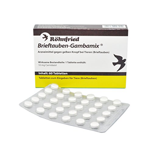 Röhnfried Brieftauben Gambamix 10mg Carnidazol, 60 Tabletten von Röhnfried