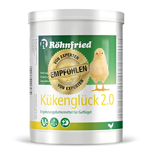 Röhnfried Kükenglück Aufzuchtpräparat (550 g), Kükenfutter mit Vitaminen als Pulver, Aufzuchtfutter für Hühner, Enten, Gänse, Truthühner & Geflügel von Röhnfried