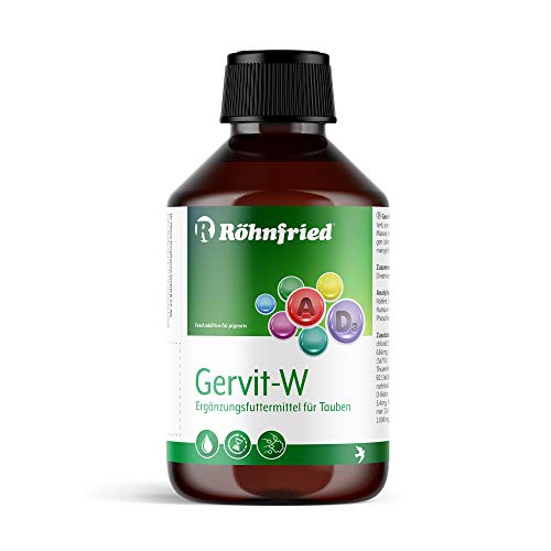 Röhnfried – Multivitamin Gervit-W - 250 ml - vorbeugend gegen Vitaminmangel bei Tauben - Vitaminausgleich & Stoffwechselförderung von Röhnfried