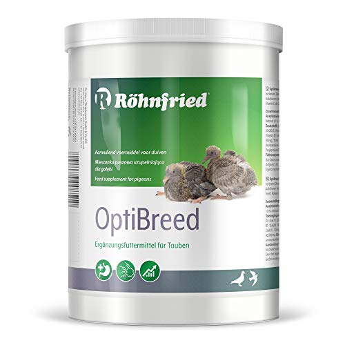 Röhnfried OptiBreed 1 Kg | Premiumaufzucht für Rassetauben | für vitalere Tiere, bessere Befruchtung und normales Wachstum von Röhnfried