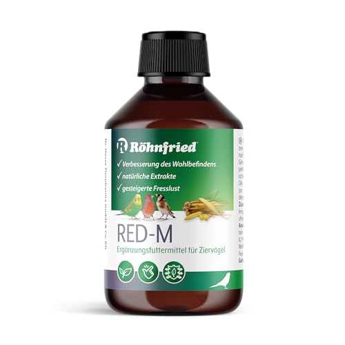 Röhnfried RED-M 100ml I unterstützt Genesung nach Krankheit I für Sittiche, Wellensittich, Kanarienvogel, Papageien von Röhnfried