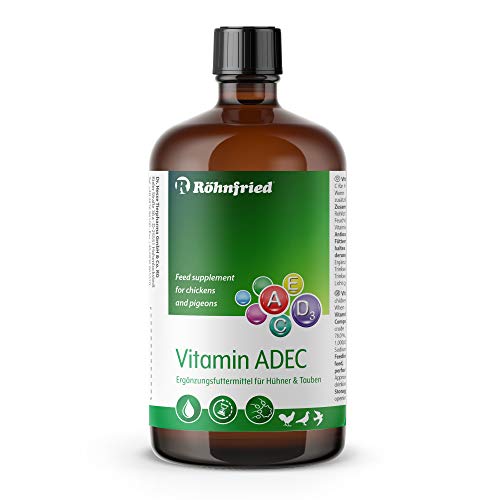 Röhnfried Vitamin ADEC 250 ml | Vitaminkonzentrat | Futterergänzungsmittel für die Vitaminversorgung von Hühnern, Tauben & Geflügel von Röhnfried