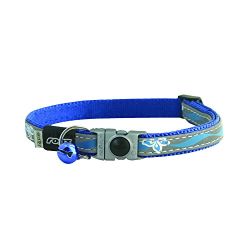 ROGZ CB08-B Halsband Nightcat, S, blau von Rogz