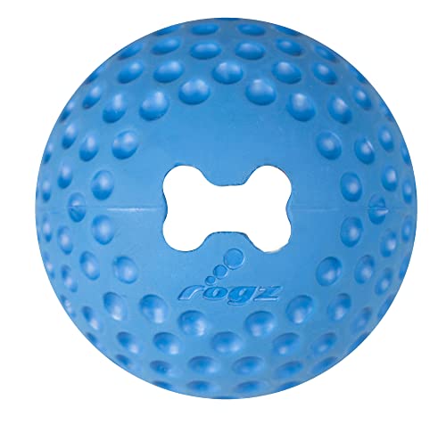 ROGZ GU04-B Gumz Ball/Hundespielzeug, L, blau von Rogz