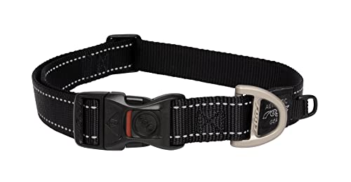 ROGZ HB05-A Utility Halsband/Lumberjack, XL, schwarz von Rogz