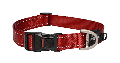 ROGZ HB05-C Utility Halsband/Lumberjack, XL, rot von Rogz