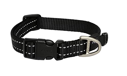 ROGZ HB11-A Utility Halsband/Snake, M, schwarz von Rogz