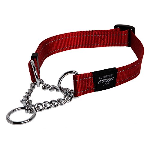 ROGZ HC05-C Utility Stop- Halsband/Lumberjack, XL, rot von Rogz