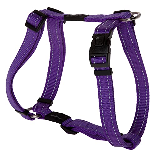 Reflective Adjustable Dog H Harness for Large Dogs; Matching Collar and Leash Available, Purple von Rogz