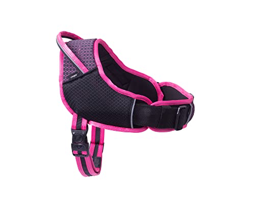 Rogz AirTech Hundegeschirr, Größe M/L, Sunset Pink von Rogz