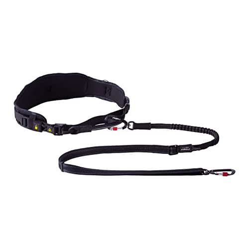 Rogz AirTech Sport Hundegurt und Leine, Nightsky Black, Größe L/XL von Rogz