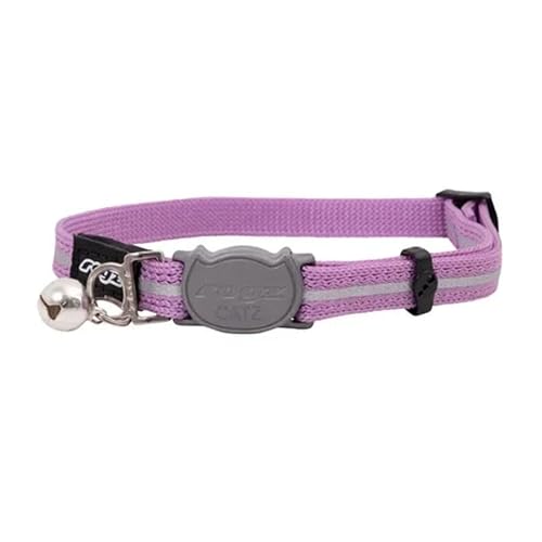 Rogz Alleycat Safeloc Halsband, Flieder, Größe S von Rogz