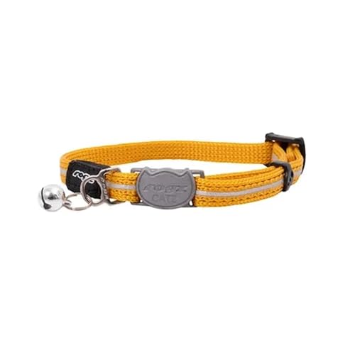 Rogz Alleycat Safeloc Halsband, Gold, Größe S von Rogz