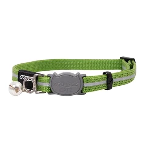 Rogz Alleycat Safeloc Halsband, Limette, S von Rogz