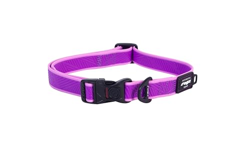 Rogz Amphibian Klassisches Hundehalsband, Violett, Größe M von Rogz