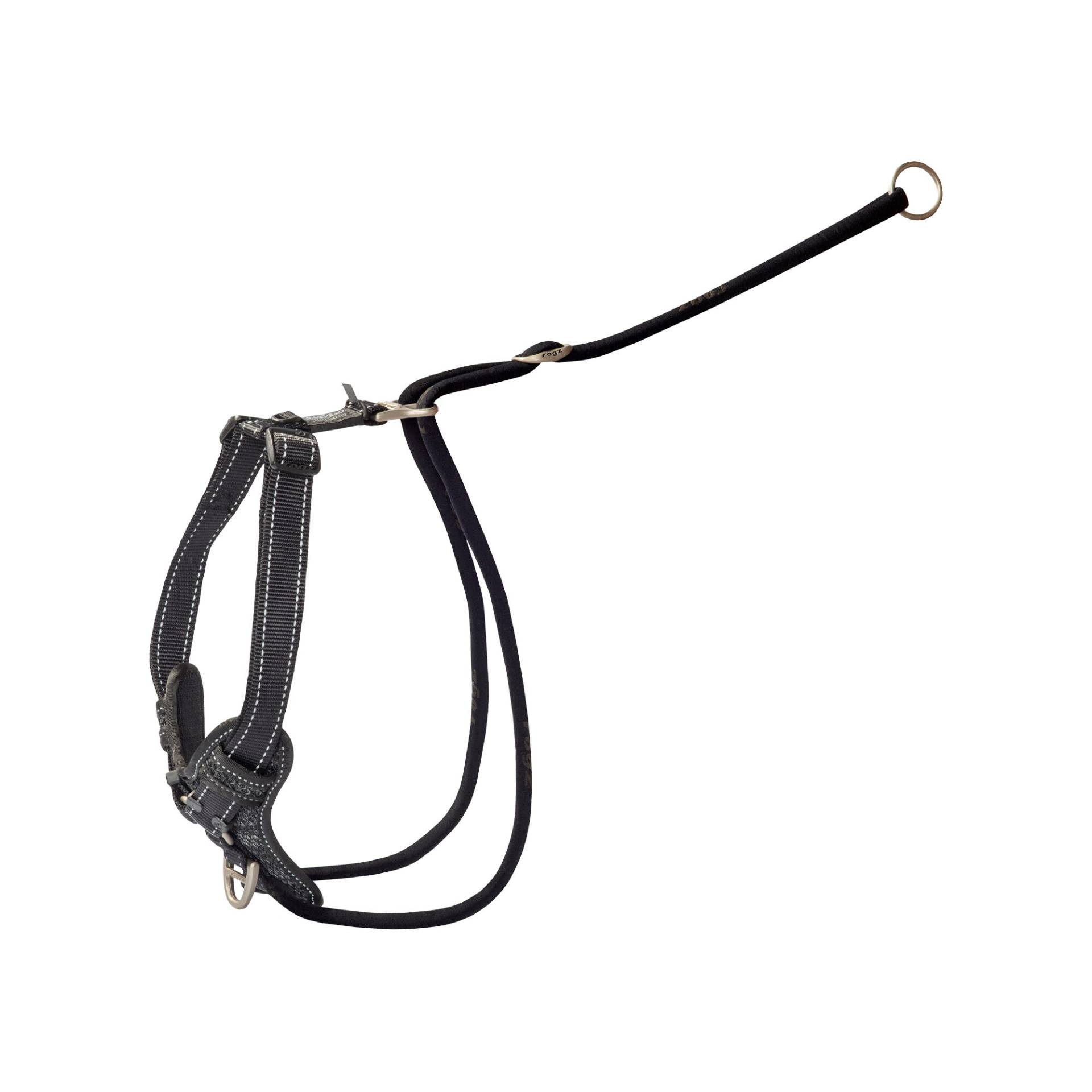 Rogz Beltz Utility Stop Pull Hundegeschirr – L – Schwarz von Rogz