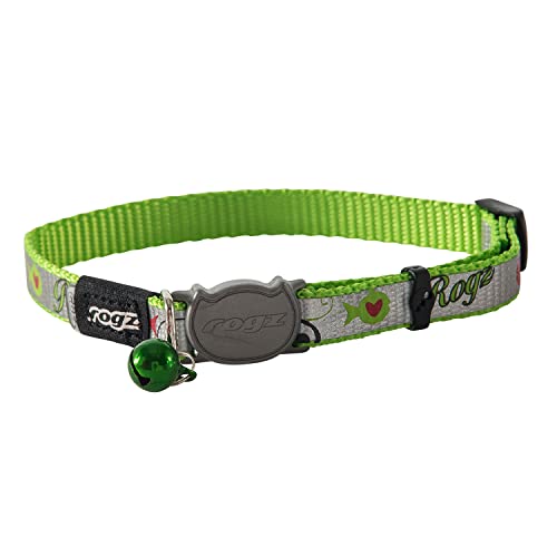 ROGZ CB40-L Halsband Reflecto Cat, S, grün von Rogz