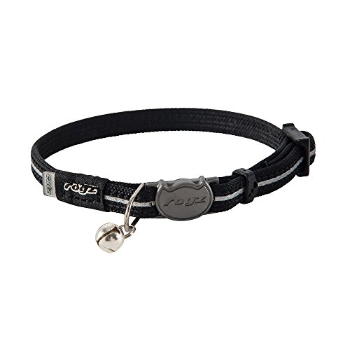 Rogz Catz AlleyCat Katzenhalsband, Größe XS, Schwarz von Rogz