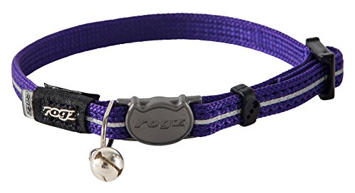 Rogz Catz Alleycat Katzenhalsband, Größe S, Violett von Rogz