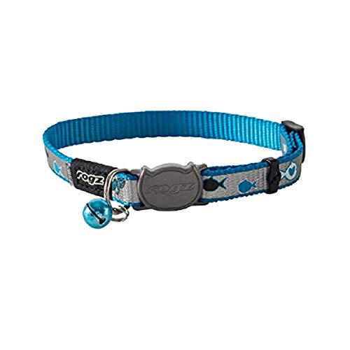 Rogz Catz ReflectoCat Katzenhalsband, Größe XS, Blau von Rogz