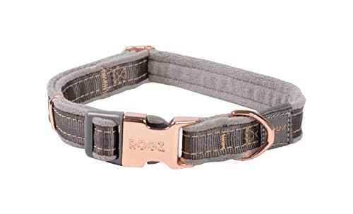 Rogz Classic Urban Hundehalsband, Grau, Größe M von Rogz