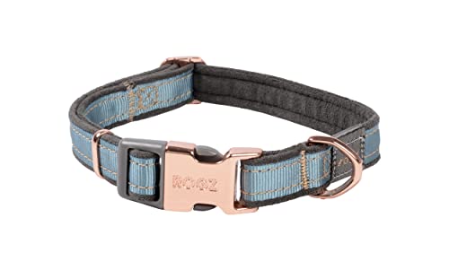 Rogz Dog Urban Classic Hundehalsband, Türkis mit Mond, Größe M von Rogz