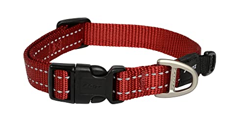 ROGZ HB06-C Utility Halsband/Fanbelt, L, rot von Rogz