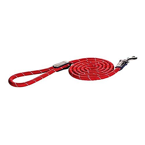 Rogz Rope Line Fixed Lead - Rosa - 180 cm / 6 mm von Rogz