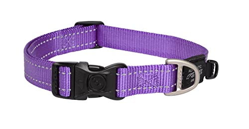 Rogz Utility Große 3/4-Zoll Reflektierende Fanbelt Hundehalsband von Rogz