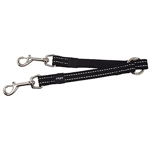 Rogz Utility Hundeleine, reflektierend, 22,9 cm lang, 1,6 cm, Schwarz von Rogz