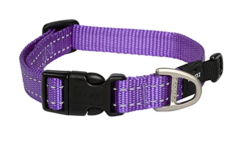 Rogz Utility Medium 5/8 Zoll Reflektierende Nähte Schlange Hundehalsband von Rogz