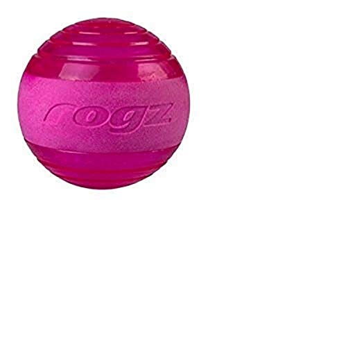 Rogz Yotz Hundespielzeug mit Quietschelement, 640 mm, Rosa von Rogz