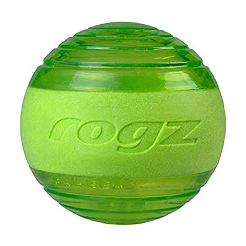 Rogz Yotz Squeekz Hundespielzeug, quietschend, 640 mm, Limette von Rogz